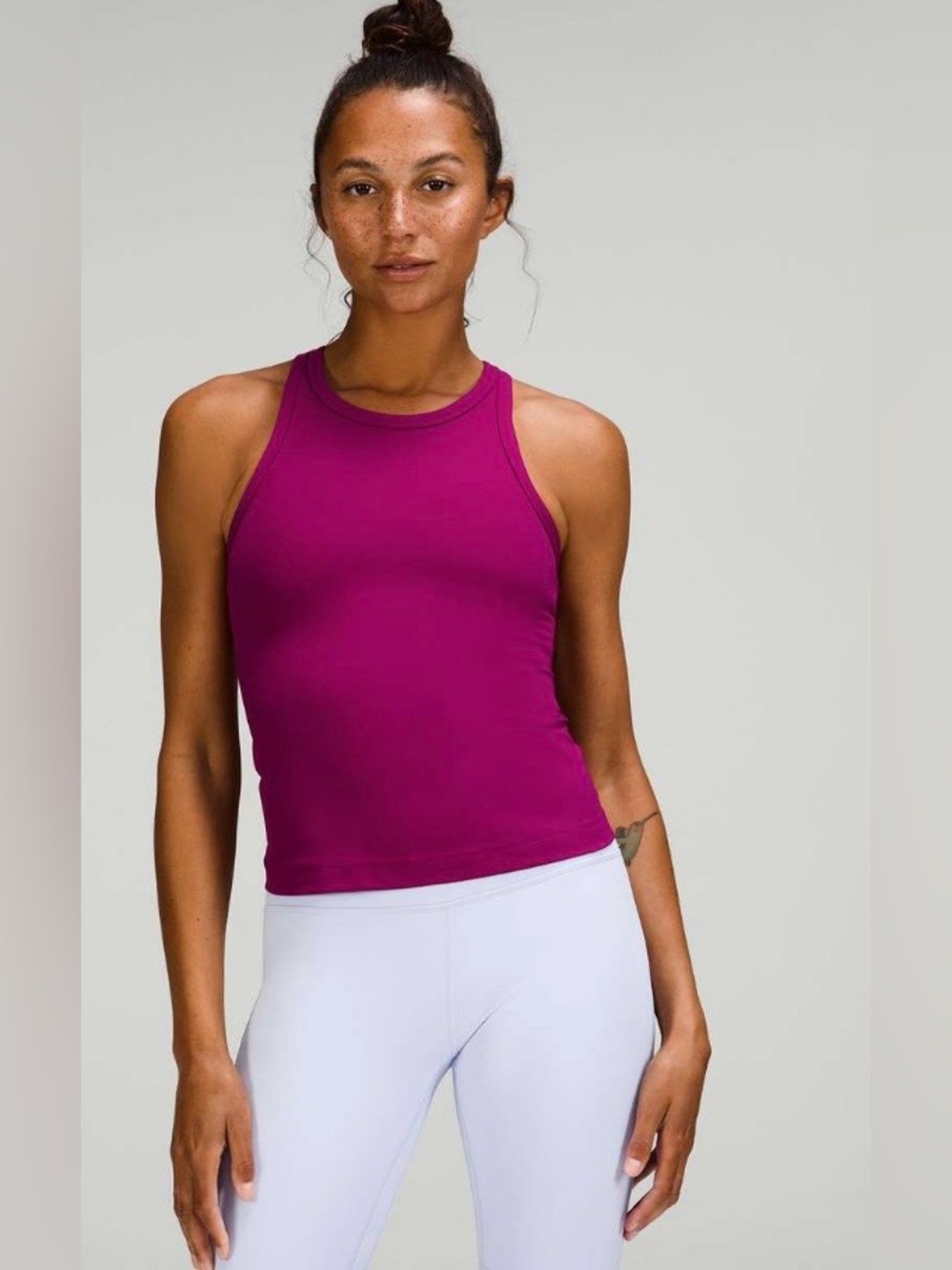 Lululemon Align Waist Length Racerback Tank Top in Magenta Purple | Size 6
